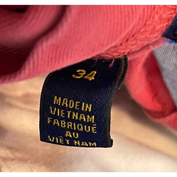 Polo Ralph Lauren Men Classic Preppy Coral Mid Rise Flat Front Chino Short 33* - Picture 10 of 10